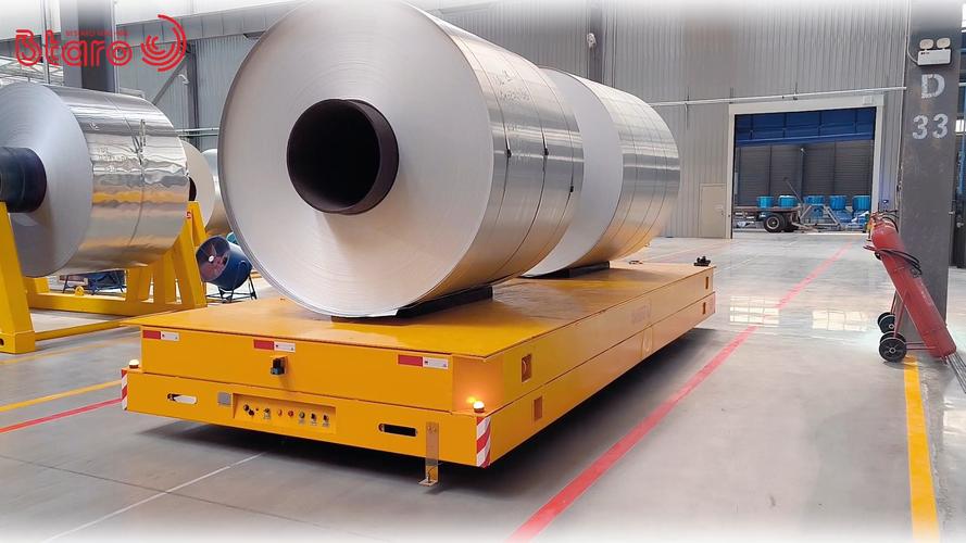 無軌電動平車在工廠鋼卷料運輸與倉儲服務中的應用與優勢